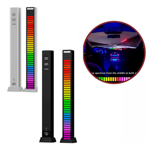 Luz Led Barra Ritmo Musica Rgb Recarga Gamer Coche Tiktok