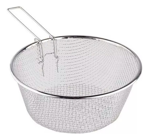 Cesta Redonda Acero Inoxidable Para Freir Alimentos Cocina