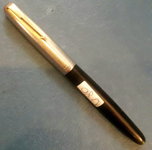 Lapicera Parker 51 Vacumatic Negra Capuchón Combinado 