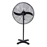 Ventilador De Pie Airon Sfm-75 Negro Con 2 Aspas De  Metal, 30  De Diámetro 127 v