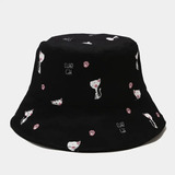 Gorro De Pescador Con Diseño De Gato Para Mujer Y Niña