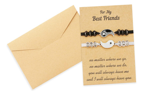 Dcfywl731 Pulseras Yin Yang Best Friend Para 2 Pulseras De C