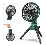 Ventilador De Escritorio Conbola + Tripode Verde