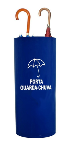 Cesto Plástico Porta Guarda Chuva Redondo Com Adesivo