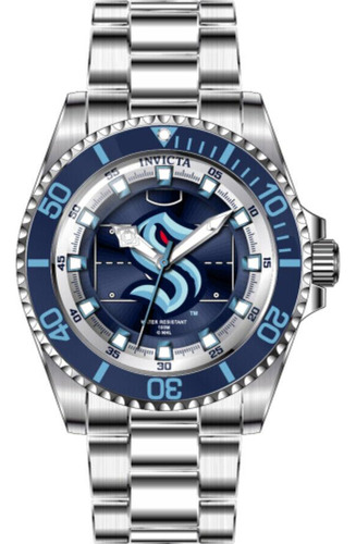 Reloj Invicta Nhl 42212 Para Mujer Cuarzo Con Esfera Azul