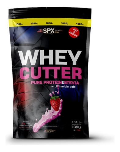 Proteina Whey Cutter Spx Con Quemador De Grasa Sabor Strawberry American Cream Doypack 1080gr