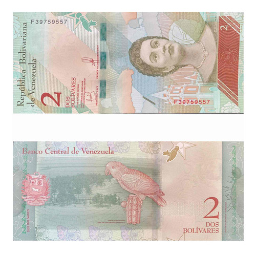 Billete 2 Bolívares 2018 De Colección Nuevo Unc Venezuela