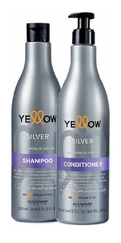 Shamp+acondicio. Silver Yellow - mL a $80