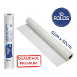 Lençol Descartável Maca Hospitalar Estética 50x50 - 20 Rolos