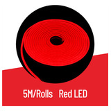 Tira De Neon Led Flexible Rojo - Mayorled (12v-5m-6mmx12mm - Exterior- 120led/m)