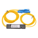 Divisor De Fibra Óptica Monomodo Ftth Sc Upc 1x2 Plc Fbt Op