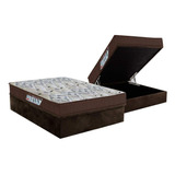 Conjunto-colchão Ortobom D45 Fort Tech+ Cama Baú Casal 138