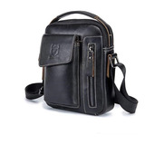 Bolso/bandolera Hombre Cuero Genuino Bull Captain Mod Cierre