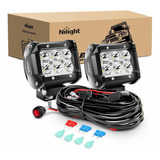 Nilight Zh009 Barra De Luz Led 2 Piezas De 18 W Focos De Luz