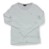 Sueter Tommy Hilfiger De Mujer Talla Extra Chica Blanco 