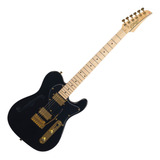 Guitarra Seizi Katana Kabuki Tele Hh Ltd - Black Gold C/ Bag