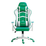 Cadeira Gamer Mx5 Giratória Branco E Verde - Mymax