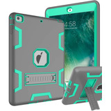 Funda Niños Para iPad Air A1474/a1475/a1476 Verde Gris