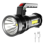 Linterna Recargable Led Potente Buscahuella Reflector Led T6