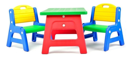 Mesa Y Sillas Infantil Para Niños - Combo Super Resistente ! Color Multicolor