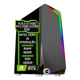 Pc Gamer Fácil Intel I5 3ª 16gb Rtx 2060 8gb Ssd 480gb 750w