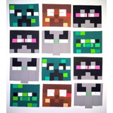 Antifaces Minecraft X 10 Unid Souvenirs