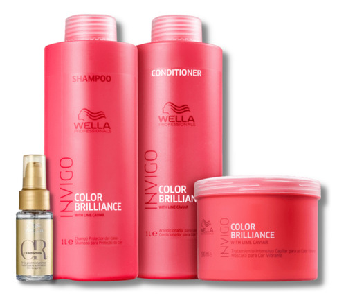 Kit Wella Color Brilliance Salon Trio + Óleo 30ml