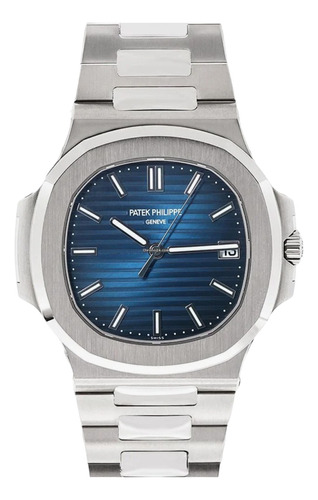 Relógio Patek Philippe Nautilus Automático Mostrador Azul