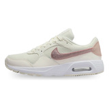 Tenis Nike Air Max Sc Ess Style Mujer-blanco/rosa