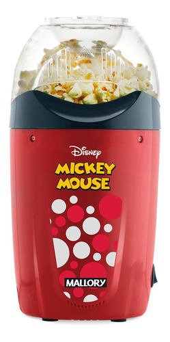 Pipoqueira Mickey Mouse 1200w Vermelha Mallory 110v