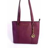 Bolso Tote Michael Kors Plum Original