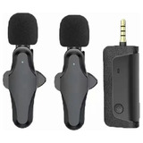 2 Micrófonos Lavalier Solapa iPhone Usb-c 3.5mm K35 Pro