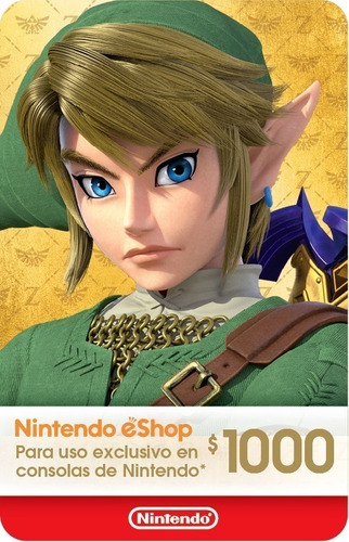 Tarjeta  Nintendo Eshop - 1,000 Mxn Código Digital
