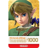 Tarjeta  Nintendo Eshop - 1,000 Mxn Código Digital