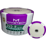 300 Undades Dvd-r 4.7 16x Printable Maketech