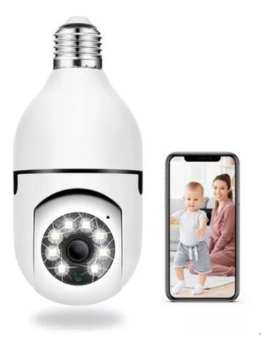 Camera Wifi Lampada Segurança 360 Ip Full Hd Visão Noturna