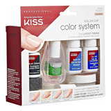 Kiss Color System, Kit Acrílico De Uñas, Inmersión De Salón