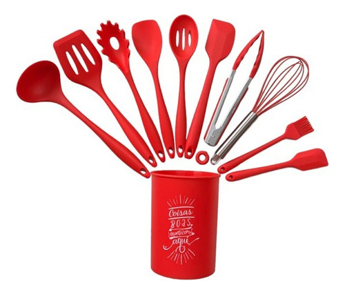 Jogo De Talher Silicone 11 Peças Para Cozinha