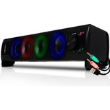 Caixa De Som Pc Gamer Soundbar Computador Note Led Rgb P2