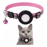 Collar Reflectante Con Airtag Y Campana Para Perros Y Gatos