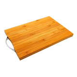 Tabla De Picar Madera Asado 34x24x2cm