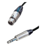 Cable Xlr Hembra A Plug 6.3 Neutrik Original  De 10 Metros