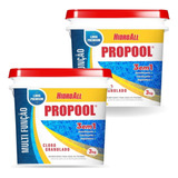 2 Baldes De Cloro Granulado Para Piscina 3 Em 1 Propool 3kg