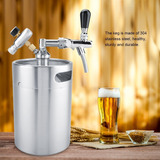 Barril De Cerveza De Acero Inoxidable, 5 L, Mini Grifo Presu