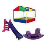 Kit 3 Brinquedos Parque Kids Divertidamente Legal 