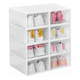 Pack 6 Cajas Organizadoras De Zapatos Apilables Multiuso