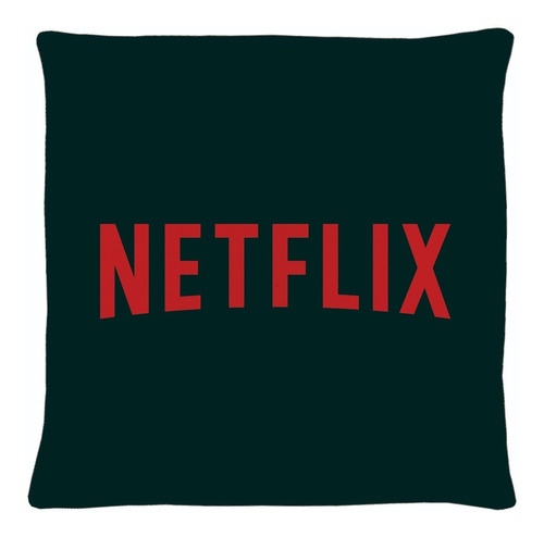 Almofada Bordada De Pelúcia Emoji/tamanho: 45 Cm X 45 Cm Cor Várias Desenho Do Tecido Netflix - Preto