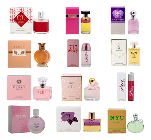12 Perfumes Ebc Y Fc Mayoreo Dama