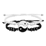 Pulsera Yin Yang Para Hombres Y Mujeres, Pulseras A Juego Pa