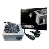 Fuente 500w Kelyx Atx Box Cooler 120mm Tecla De Corte